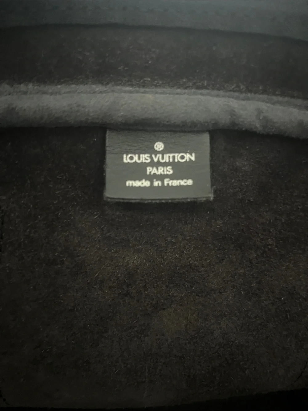 Louis Vuitton Black Leather Travel Duffle Bag